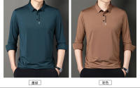 Camisa Polo De Lujo Para Hombre Estilo Británico Con Estampado Y Manga Larga Calidad Superior Moda Invernal Sin Rastros - details 8