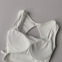 Sudadera Deportiva Para Mujer Push up Fitness Yoga Transpirable Running Vest Gimnasio Wear Top Tubo Bra Female Deporte Top - details 15
