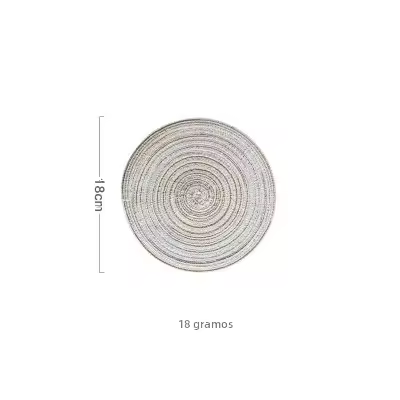 6pcs Tapetes Redondos Para Mesa Hechos De Lino Ecológico Antideslizantes Para Comedor Y Café Decoración De Cocina Almohadillas Para Tazas Y Vajilla - 1