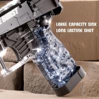 Pistola De Agua Portátil Para Niños Juguete De Combate Al Aire Libre En El Jardín Y La Piscina Manual Con Recarga Automática Para Juegos De Verano - details 3