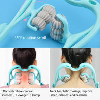 Masajeador De Cuello Portátil Con Bola Shiatsu Para Alivio Del Dolor Muscular Profundo Aids Para Hombros Uso Manual Material ABS - details 1