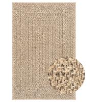 vidaXL Alfombra ZIZUR apariencia de yute interior exterior 240x340 cm Estampado Rectangular,  Circular,  y mas Alfombras de área  Alfombra de Piso para Sala de Estar Dormitorio Habitación Salón - details 1