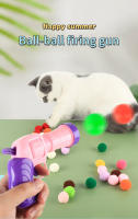 Juguete Interactivo Para Gatos 20PCS Set Con Pistola De Juguete Y Bolas De Peluche Alcanza Altos Niveles De Diversion Silenciosa Y De Alta Rebound Para Entretener a Los Gatos - details 0