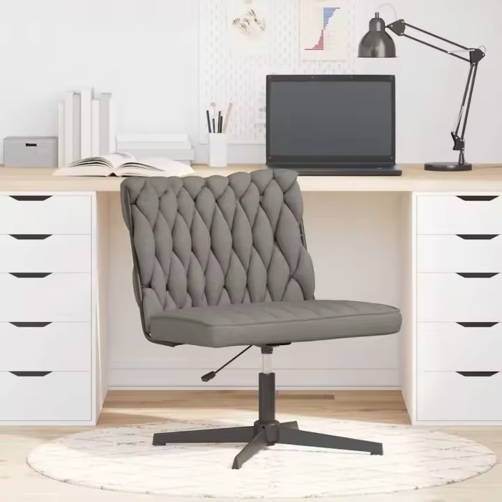 vidaXL Silla de oficina giratoria tela en color Gris oscuro/Taupé/Azul y más | cómodas modernas ergonómicas para comedor cocina salón hogar - 1