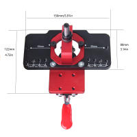 Kit De Guía Para Huecos Ocultos 35mm Herramienta De Perforación De Madera De Aleación De Aluminio Plantilla De Punzón Localizador De Huecos Para Carpintería - details 6