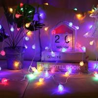 Luces De Bolitas De Burbuja Fairy 1pc 10/20/30/40LED Para Camping Fiesta Courtyard Jardín Potenciado Por Batería - details 6