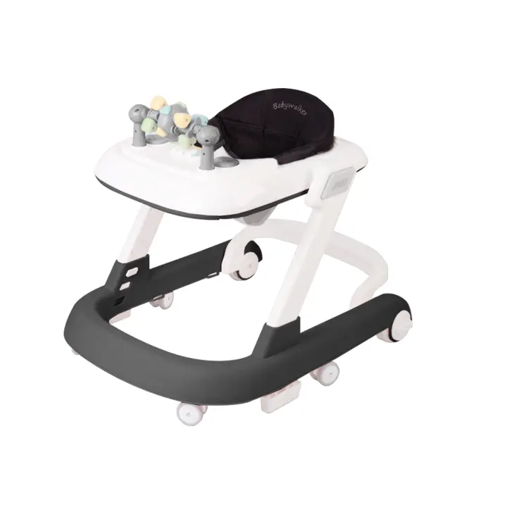 Andador plegable 2 en 1 para bebé, andador de altura ajustable con luz, música y Velocidad ajustable - 1