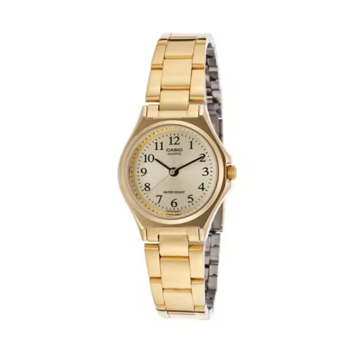 CASIO LTP-1130N-9B Reloj de Pulsera Analógico para Mujer esfera Color Dorada correa acero color dorado LTP1130N9B - 1