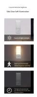 Lámpara LED De Sensor De Movimiento Recargable Para Armario Cocina Dormitorio Escaleras Luz Nocturna Wireless Rectangular - details 3