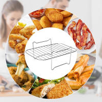 Rack De Asar Multifuncional De Acero Inoxidable Compatible Con Airfryer Dehidratador BBQ Estémer Para Accesorios De Air Fryer - details 7