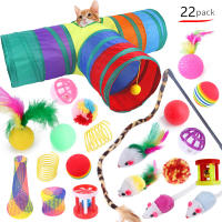 Juguetes Para Gatos Túnel De Juego En Forma De Ratón Con Bolas Simulación De Pescado Acampar Divertido Para Gatos Y Gatitos Material Dacron - details 0