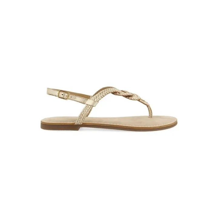 GIOSEPPO 72066 ORO Sandalias planas de Mujer 35948 25V ESCLAVA ENGARZADA ORO - 1