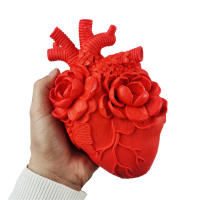 Molde De Silicona 3D Para Velas En Forma De Corazón Simulación De Órgano Humano Kit De Creación De Velas DIY De Bricolaje Para Plástico Y Resina - details 0