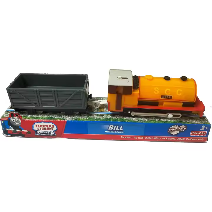 Juego de juguetes de tren motorizado Bill, juego de juguetes de tren a batería, juguetes de tren para niños pequeños de 3, 4, 5, 6, 7 y 8 años, niños y niñas - 1