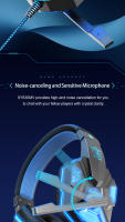 Auriculares De Juego Con Micrófono Y Luz LED Luxurioso Para PC Laptop PS4 PS5 Xbox Control De Volumen Botón De Control Wired - details 7