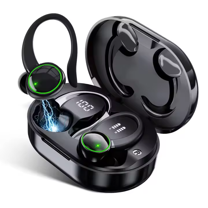 Mov-Auriculares Inalámbricos Bluetooth 5.3 Deportivos con Micrófono IP7 Resistentes Al Agua,Auriculares bluetooth verdaderamente inalámbricos con funcionamiento deportivo sobre la oreja para una batería de larga duración - 1