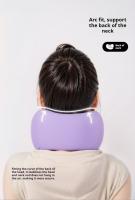 Almohada De Viaje Para El Cuello En Forma De U De Espuma De Memoria Ajustable Y Portátil Soporte De Cuello Suave Para Descanso Del Mediodía Y Sueño - details 4