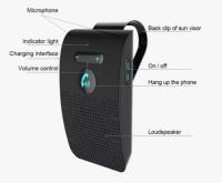 Kit de coche Bluetooth Altavoz inalámbrico Bluetooth4.2 Kit de coche Manos libres Altavoz con Para clip visera Solar - details 2