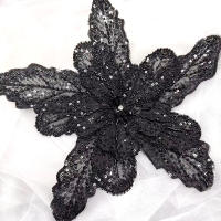 1PC Parche Bordado De Flores Colorido 3D Con Lentejuelas Y Encaje Para Ropa Aplicaciones De Tela Bordadas Con Diamantes Tamaño 28cmx30cm - details 20