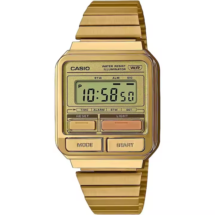 Reloj Unisex Retro Vintage Casio A120WEG-9A con Alarma y Cronómetro - 1