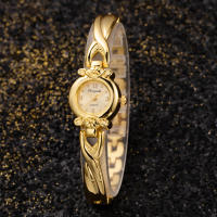 Reloj De Mujer Elegante Y Vintage En Oro Cuarzo Con Pulsera De Patrón Reloj De Pulsera Casual Para La Mujer JBAILI - details 3
