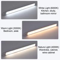 Lámparas LED Recargables De Sensor De Movimiento Para Armario Luz Nocturna Delgada Y Dimmable Para Cocina Y Dormitorio Iluminación De Gabinete - details 6