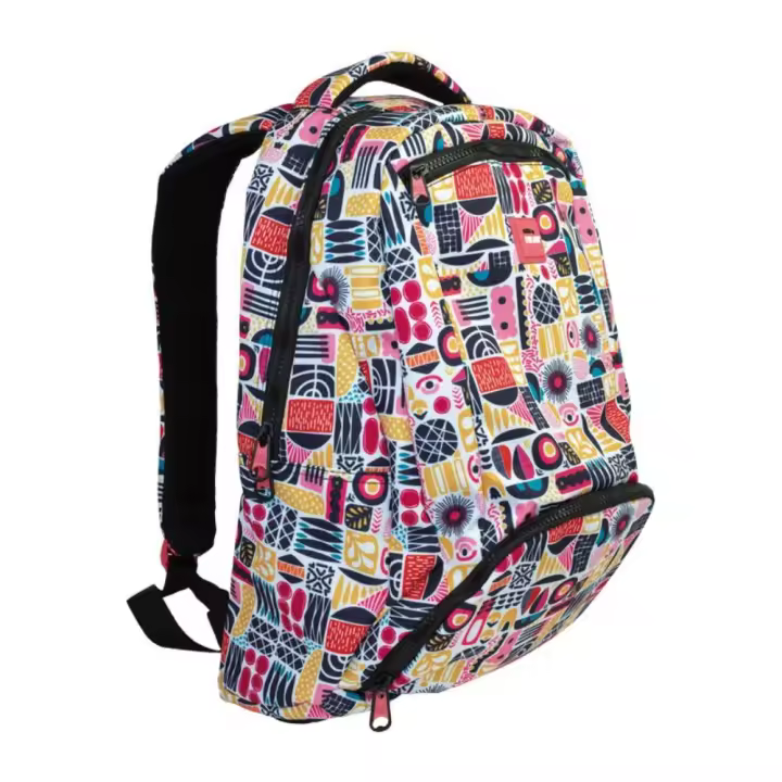 MILAN Shapes -  Mochila Escolar con Divisor para Portátil, Capacidad 28L, Rosa - 1
