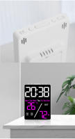 Reloj Digital Multifunción Con Ajuste De Brillo En 3 Niveles Pantalla LED Recargable Mostrador Con Fecha Y Temperatura - details 12