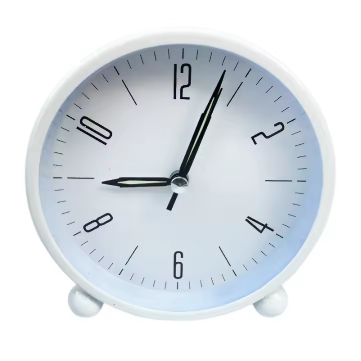 Reloj con pilas de 4,5 pulgadas, pequeño silencioso con la función de iluminación - 1