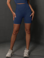 Shorts De Yoga Para Mujer Deporte Cortas De Cintura Alta Sin Costuras Para Gimnasio Y Ciclismo Elevador De Glúteos Fitness - details 65