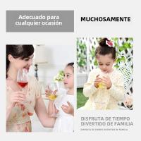 MICHLEY Jarrones De Vino De Plástico Inquebrantables 2/4/6PCS Rojos Para Picnic Reutilizables En Lavavajillas 12.5oz 355ML Para Fiesta Barra - details 4