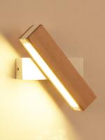 Lámpara De Pared Moderna Nórdica Para Dormitorio Base De Hierro Cuerpo De Madera Rotativa Luz Nocturna De Hotel Lámpara De Lectura LED Decorativa Para El Hogar - details 7
