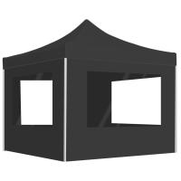 vidaXL Carpa Plegable Profesional con Paredes Aluminio Jardín Parasol Color Azul,  Blanco,  Antracita y mas - details 2