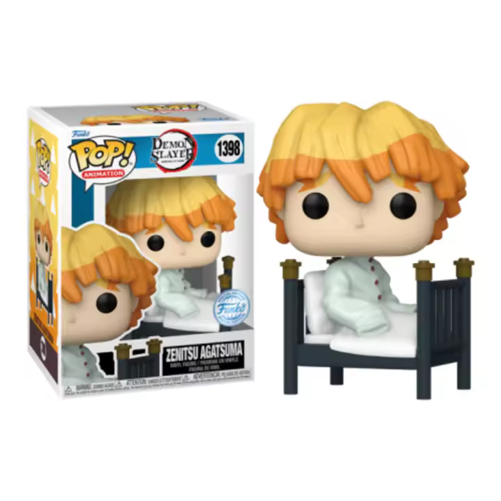 Funko Zenitsu recovering cama   exclusivo 1398  Demon Slayer Kimetsu no Yaiba Guardianes de la Noche Pop Vinyl - 1