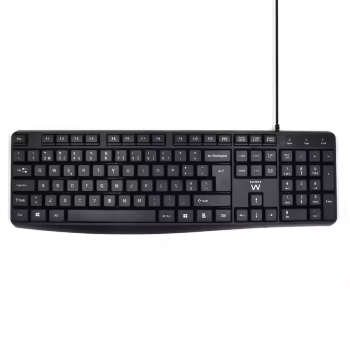 Ewent EW3002 teclado USB QWERTY Portugués Negro - 1
