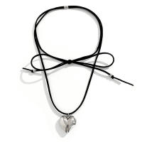 Collar De Corazón Creativo Y Dulce Para Mujer Ajustable Con Lazo Gótico Joyería De Moda Y2K Para Bodas Y Fiestas - details 14