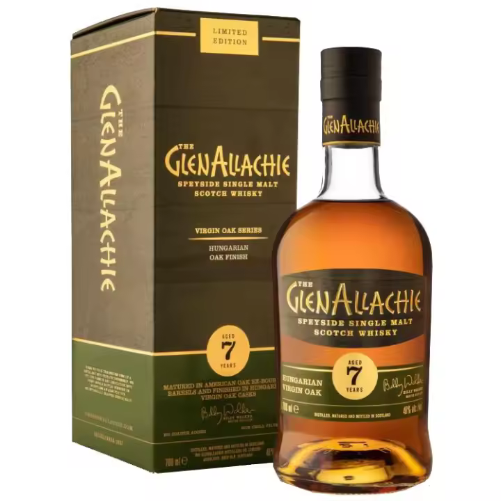 GLENALLACHIE 7YO VIRGIN HUNGARIAN OAK S. M. WHISKY 70CL 48% - 1