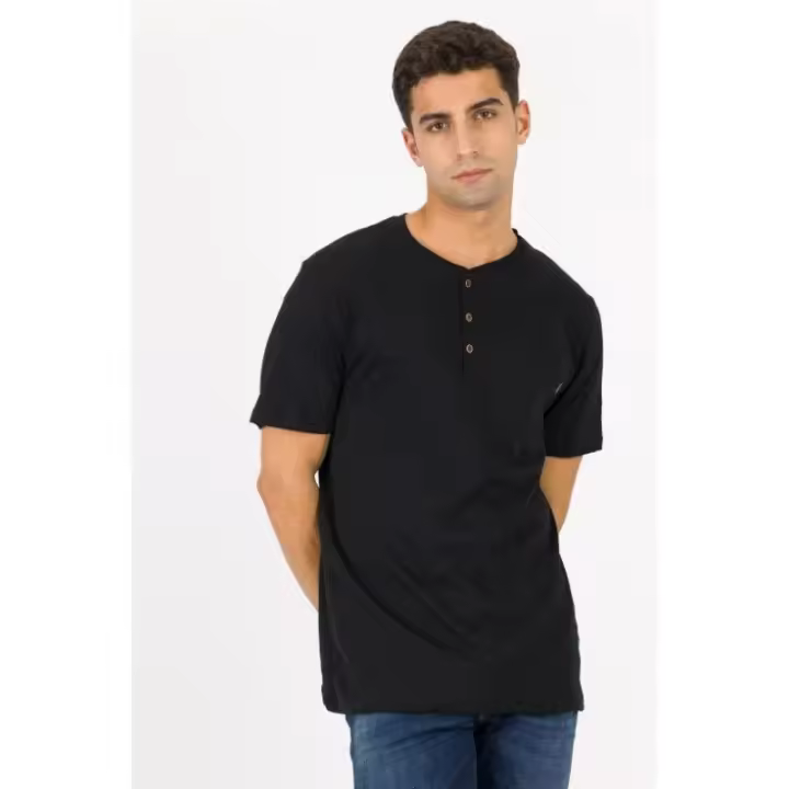 TIFFOSI - Camiseta para Hombre en Color Negro Regular Fit - 1