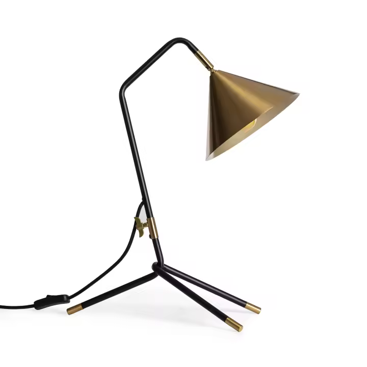 Ledkia Lámpara de Mesa Metal Pericles Negro - 1