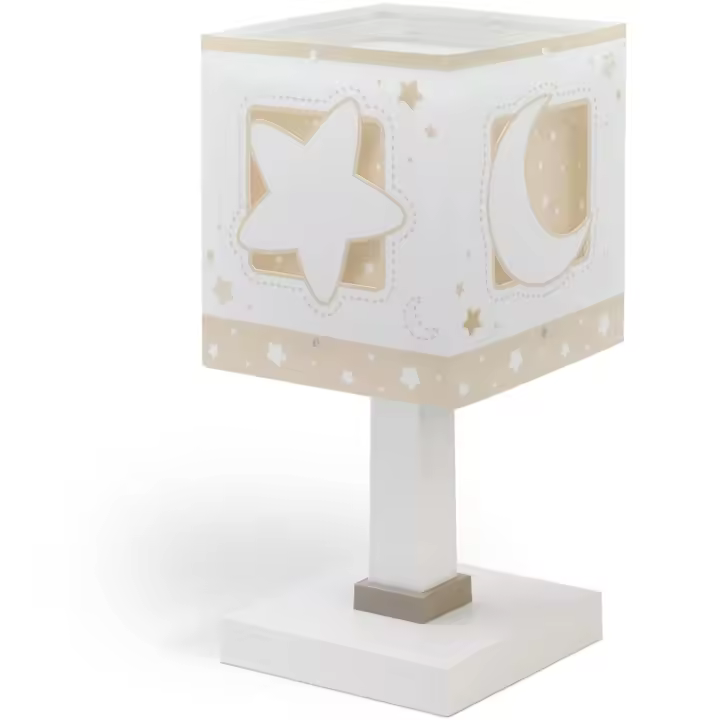 Lámpara de mesita infantil Moonlight Luna y Estrellas beige - 1