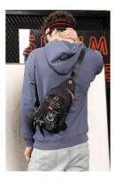 Bolsa Bandolera Para Hombre En Nylon Bolsa De Hombro Cruzada Pequeña Rucksack De Viaje Estilo Casual Con Bolsillos Internos Y Exterior - details 20