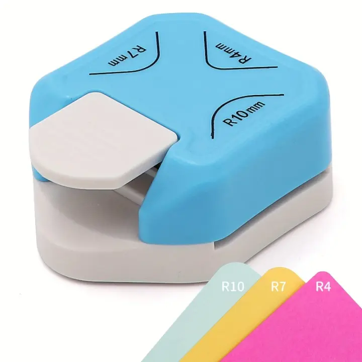 Mini Cortador De Esquinas 3 En 1 Duradero Para DIY Papel Tarjetas Scrapbooking Con Punch Redondeador R4/R7/R10mm - 1