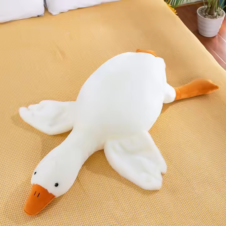 Peluche De Pato Divertido Para Niños Y Novias Regalo De Cumpleaños Suave Y Almohadilla De Sofá Tamaño 37/50/55/90/130CM - 1