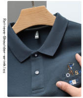 Camisa POLO Para Hombre De Algodón 100% Bordada De Manga Larga Estilo Casual Elegante Para Primavera Y Otoño Paul - details 24