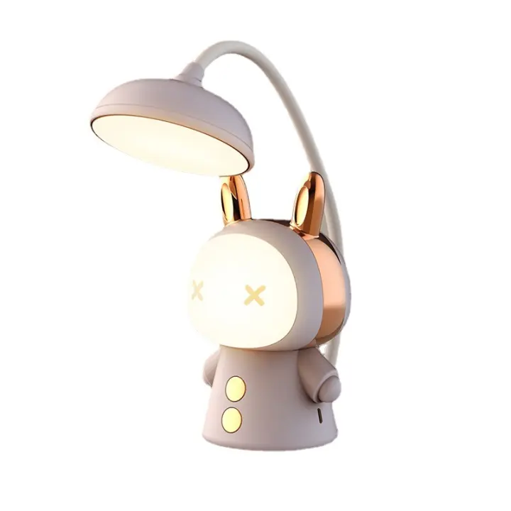 Luz de noche LED Estudio lámpara de esciue de carga dibujos animados LED protección para los ojos lámpara de escritorio - 1