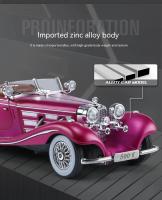 Mercedes-Benz 500K Clásico De 1:24 En Metal Con Sonido Y Luz Juguete De Coche Para Niños Regalo De Cumpleaños Coleccionable - details 3
