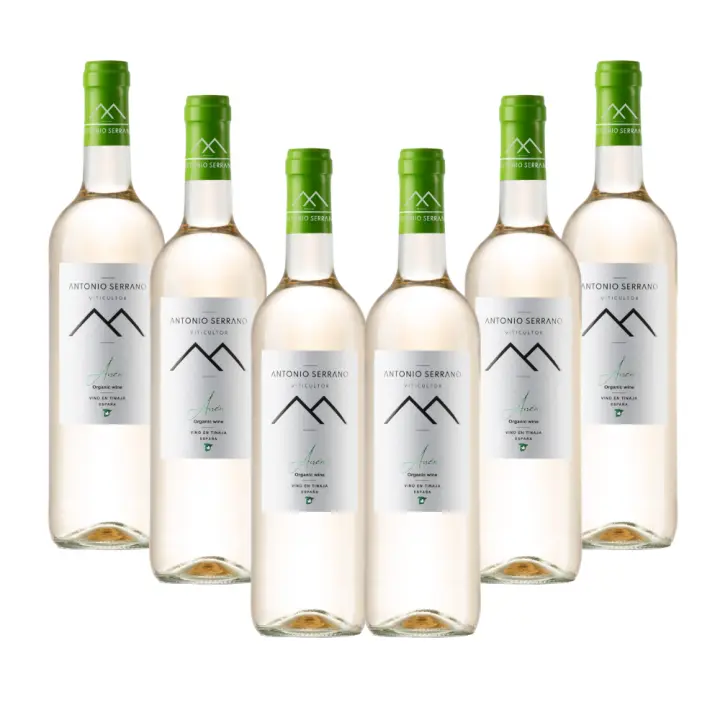 Antonio Serrano Viticultor Airen, Caja 6 ud - Vino de Pueblo, Altitud, Elaborado en Tinajas Centenarias - 1