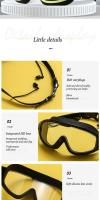 Gafas De Natación Profesionales HD Antiniebla Silicona Marco Grande Con Tapones Para Oídos Para Hombres Y Mujeres Accesorios De Natación - details 10