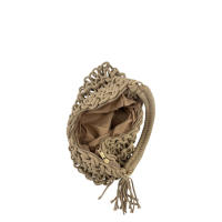 MODELISA Bolso De Hombro Hobo Crochet Macramé Playa Borla Estilo Casual Mujer - details 4