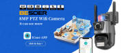 Cámara IP BESDER 8MP Wifi 4K 180 Panorámica Al Aire Libre Con Audio Bidireccional CCTV Inalámbrico IR Vigilancia Doméstica - details 0